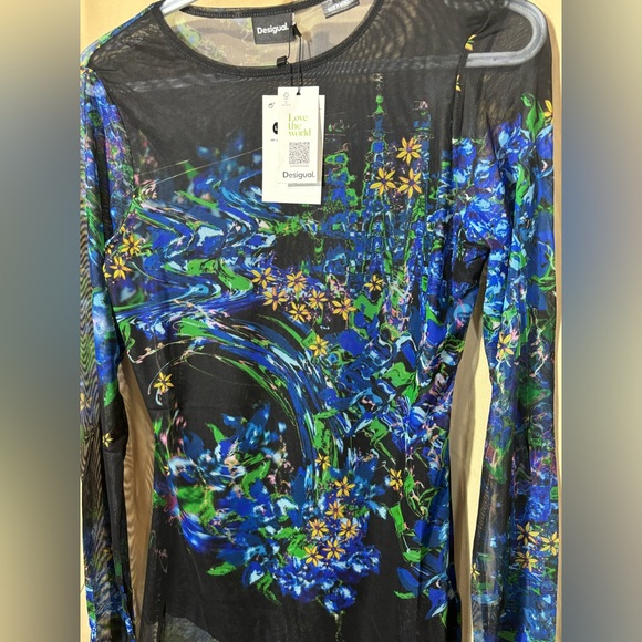 🔥NWT Desigual Tulle Top - Picture 4 of 14